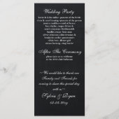 Chalkboard-Hochzeiten im Herbst Teelänge Programm (Rückseite)