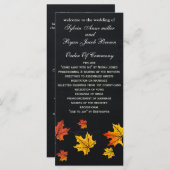 Chalkboard-Hochzeiten im Herbst Teelänge Programm (Vorne/Hinten)