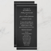 Chalkboard-Hochzeitsprogramm Programm (Vorne/Hinten)