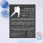 Chalkboard, Hockey Camp Advertising Flyer (Einzeln)