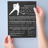 Chalkboard, Hockey Camp Advertising Flyer (Hand)
