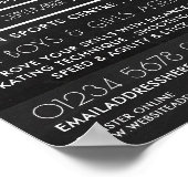 Chalkboard, Hockey Camp Werbung Poster (Ecke)