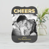 Chalkboard Holiday Fotokarte Feiertagskarte (Stehend Vorderseite)