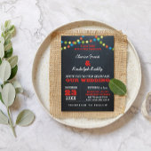 Chalkboard Holiday Lights Hochzeit Einladung