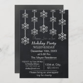 Chalkboard Holiday Party Einladung (Vorne/Hinten)