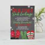 Chalkboard Holiday Sock Exchange Weihnachtsfest Pa Einladung<br><div class="desc">Holiday Sock Exchange - Weihnachtsfeiertage Party Einladung</div>