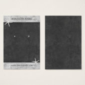 Chalkboard Holzborder Starfish Ohrring Display (Vorne & Hinten)