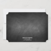 Chalkboard Housewarming Dinner Party Einladung (Rückseite)