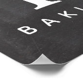 Chalkboard Individuelle Name Küche Poster (Ecke)