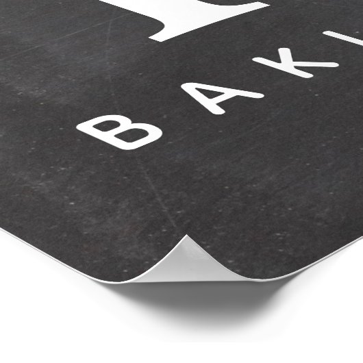 Chalkboard Individuelle Name Küche Poster (Ecke)