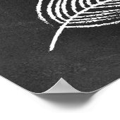 Chalkboard, inspirierendes Zitat Poster (Ecke)