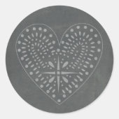 Chalkboard Inspiriert Heart Sticker (Vorderseite)