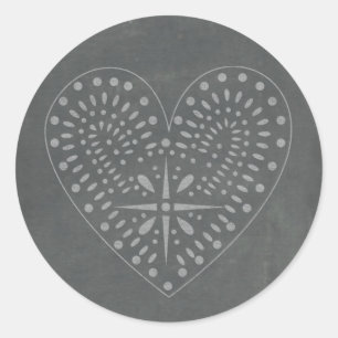 Chalkboard Inspiriert Heart Sticker