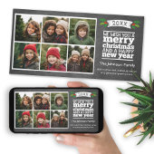 Chalkboard Instagram 6 FotoCollage Feiertagskarte