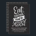 Chalkboard isst Drink und sei froh, virtueller Url Einladung<br><div class="desc">Mit dieser rustikalen Einladung laden Familie und Freunde zu einer virtuellen Feier ein. Es ist rustikal,  modern kalligrafisch mit einem Imitat Kalkboard Hintergrund. Personalisieren Sie diese Online-Weihnachts-Party Einladung,  indem Sie Ihre eigenen Veranstaltungsdetails hinzufügen.</div>