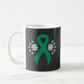 Chalkboard Jade Awareness Ribbon Kaffeetasse (Links)