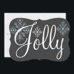 Chalkboard Jolly Holiday Einladungen<br><div class="desc">Die Jolly-Einladungen werden durch ein Farbschema aus Kalkplatten und Schneeflocken geschmückt. Nutzen Sie diese feierlichen Einladungen für eine Feier, Weihnachtsfeier, Weihnachts-Party, Party, Feiertagsparty, Weihnachts-Party, Weihnachtsessen, Open House, Cookie-Austausch, Cookie-Swap, etc... ... ... ... ... ... ... ... ... ... ... ... ... ... ... ... ... ... ... ... ... ......</div>