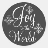 Chalkboard Joy to the World Stickers (Vorderseite)