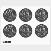 Chalkboard Joy to the World Stickers (Blatt)