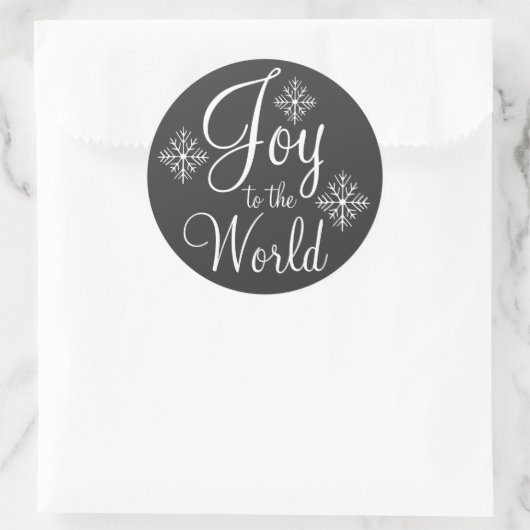 Chalkboard Joy to the World Stickers (Tasche)