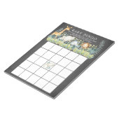 Chalkboard Jungle Animals Baby Dusche Bingo Spiel Notizblock (angewinkelt)