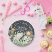 Chalkboard Jungle Animals Baby Shower 7" Plättchen Pappteller (Party)