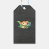 Chalkboard Jungle Baby Dusche Gefallen Geschenktag Geschenkanhänger (Rückseite)