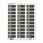 Chalkboard Jungle Monkey Baby Dusche Etikett (Vorne)