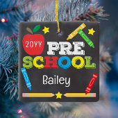 Chalkboard "Keepake"-Vorschulen - farbenfrohe Kind Keramikornament