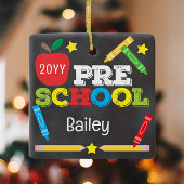 Chalkboard "Keepake"-Vorschulen - farbenfrohe Kind Keramikornament