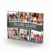 Chalkboard Kids School Year Keepake Collage Fotoblock (Rechts)