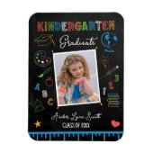 Chalkboard Kindergarten Abschluss Magnet (Vertikal)
