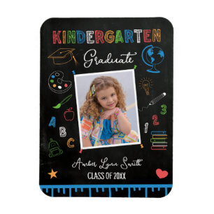 Chalkboard Kindergarten Abschluss Magnet