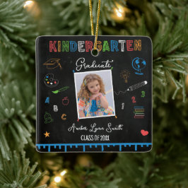 Chalkboard Kindergarten Abschluss Ornament