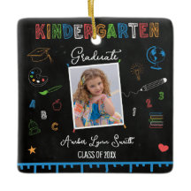 Chalkboard Kindergarten Abschluss Ornament