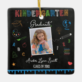 Chalkboard Kindergarten Abschluss Ornament