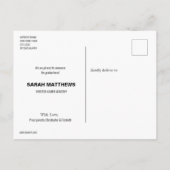 Chalkboard Kindergarten Graduate Foto Collage Ankündigungspostkarte (Rückseite)