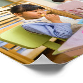 Chalkboard Kindergarten Graduate Foto Collage Poster (Ecke)