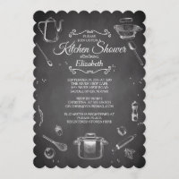 Chalkboard Kitchen Bridal Dusche Einladung