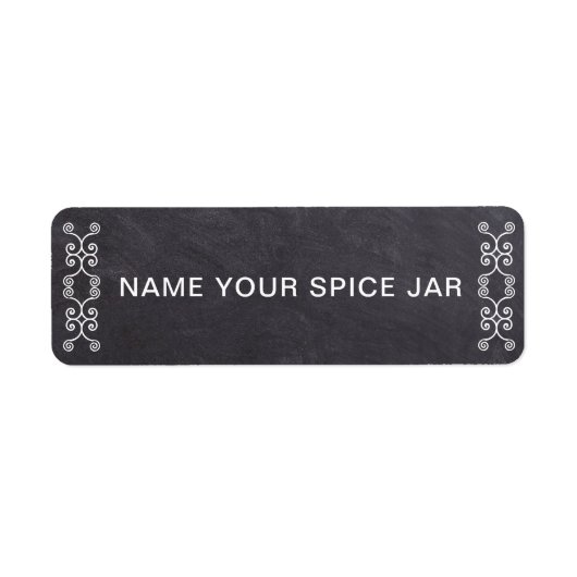 Chalkboard Kitchen Spice Jar (Vorne)