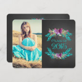 Chalkboard-Klasse des Abschlusses 2015 Einladung (Vorne/Hinten)