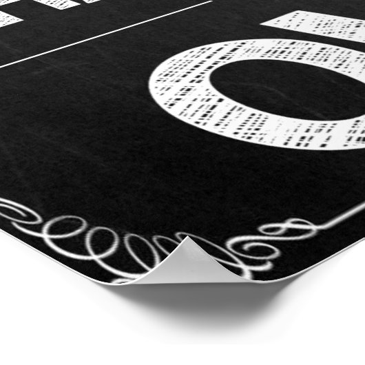 Chalkboard-Klassenzimmer-Poster Poster (Ecke)