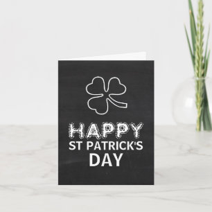 Chalkboard-Kleeblatt, St Patrick's Day Karte