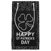 Chalkboard-Kleeblatt, St Patrick's Day Kleine Geschenktüte (Vorderseite)
