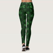 Chalkboard Kleeblatt St. Patrick's Day Leggings (Rückseite)