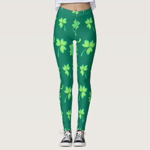 Chalkboard Kleeblatt St. Patrick's Day Leggings