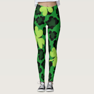 Chalkboard Kleeblatt St. Patrick's Day Leggings