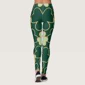 Chalkboard Kleeblatt St. Patrick's Day Leggings (Rückseite)