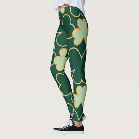 Chalkboard Kleeblatt St. Patrick's Day Leggings (Links)
