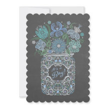 Chalkboard Lacy Mason Babydusche Es ist ein Junge